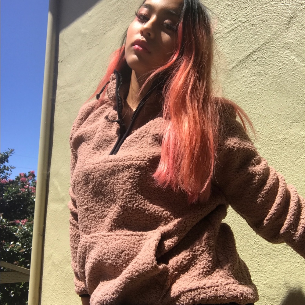 Sherpa Fleece Half Zip up Pullover 💕